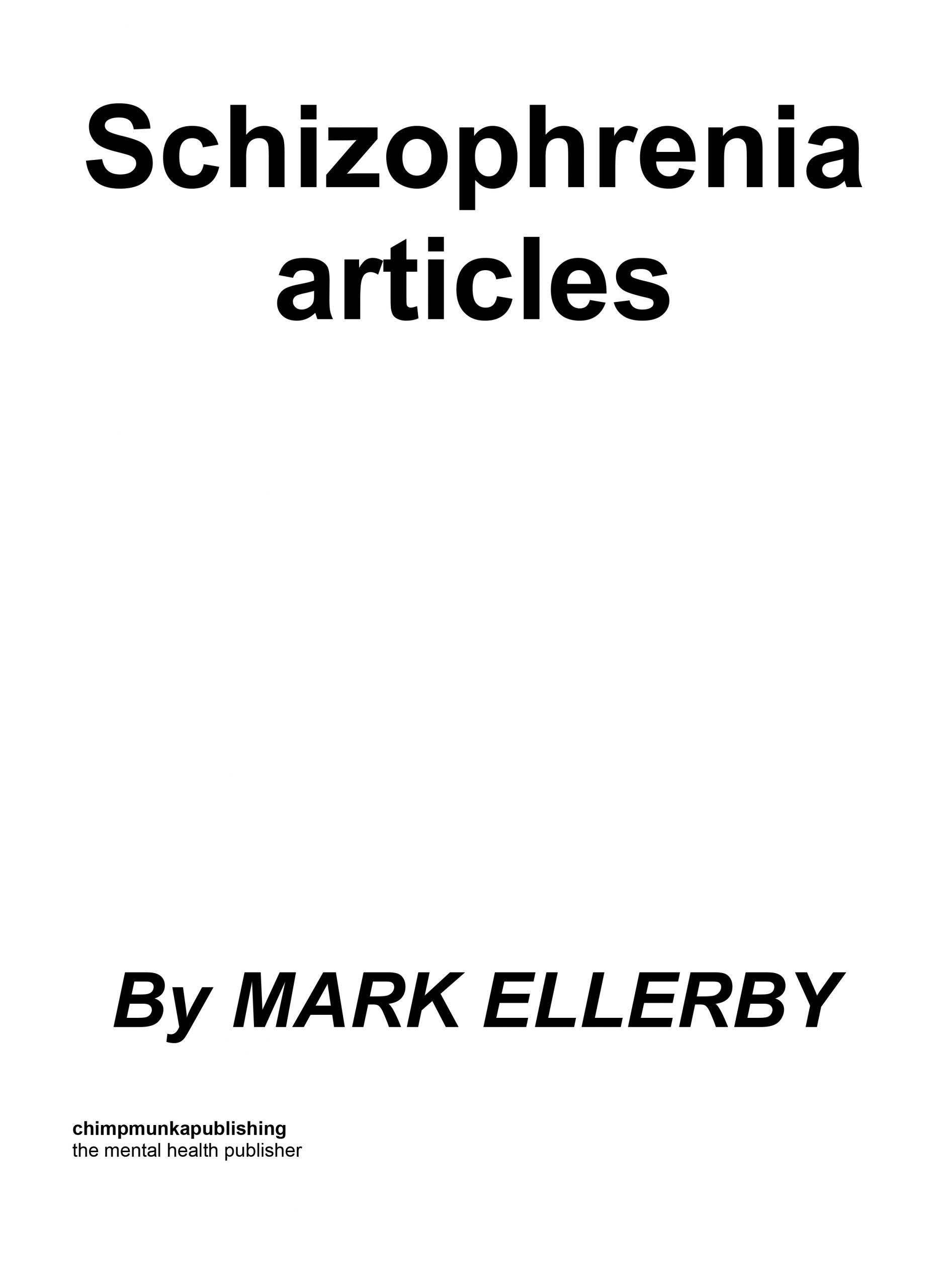 Schizophrenia articles