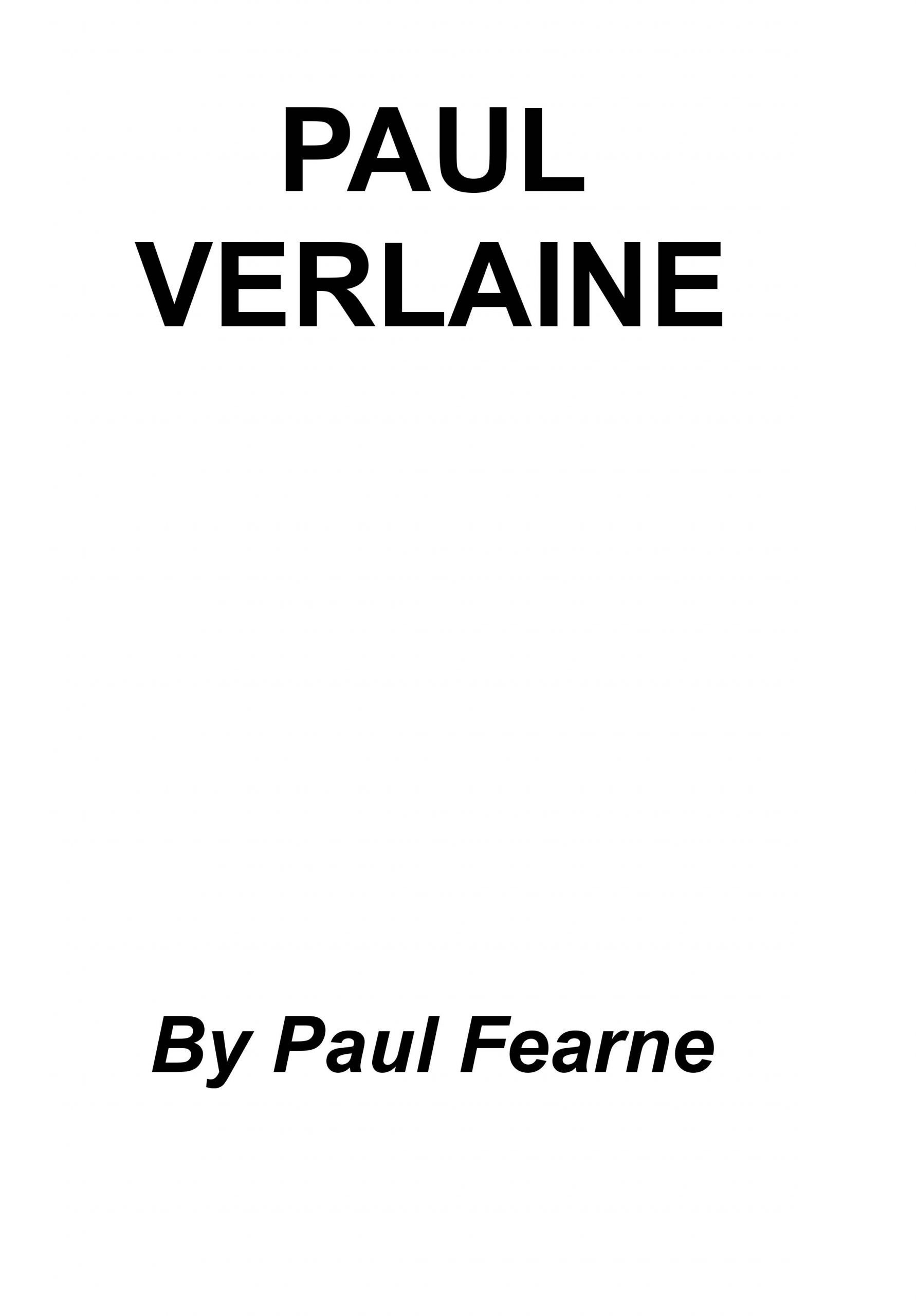 PAUL VERLAINE